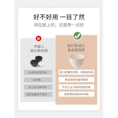皮膚管理調膜碗工具面膜碗美容碗刷矽膠調面膜和刷子軟毛美容院