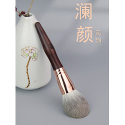 香捨玫瑰瀾顔大鴨蛋散粉刷蜜粉刷大號動物毛定妝化妝刷美妝工具
