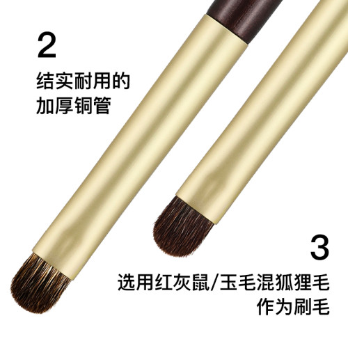 Fix+/菲絲加芬雙調sd26/27紅灰鼠/玉毛混狐狸毛門牙刷眼影刷