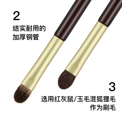 Fix+/菲絲加芬雙調sd22/23紅灰鼠/玉毛混狐狸毛眼影刷