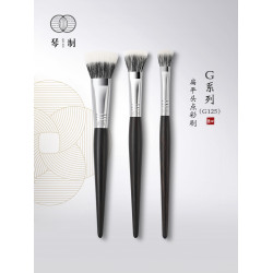 琴製化妝刷G系列G125大中小號動物毛扁平頭點彩刷散粉刷腮紅刷