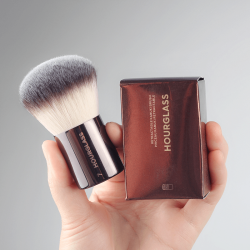 Hourglass散粉刷化妝刷可攜式小巧腮紅刷定妝刷小胖墩蜜粉刷N°7