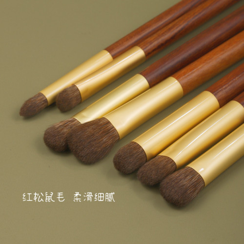 紅松鼠毛厚麵包大號眼影刷鋪色刷錐型鉛筆頭暈染刷動物毛仙寶蘭