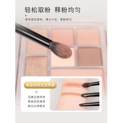 小胖丁6支羊毛眼影刷套裝眼部細節暈染鋪色臥蠶眼線動物毛化妝刷