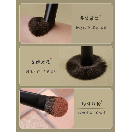 小胖丁灰鼠毛眼影刷套裝眼部專業動物毛臥蠶細節腮紅高光化妝刷子