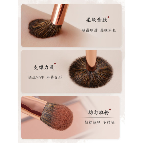 小胖丁黃狼混花玉混細嫩動物羊毛眼影刷套裝暈染細節化妝刷一支裝