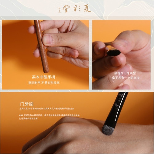 夏彩堂蘇漵A04大號門牙眼影刷動物毛打底鋪色化妝刷眼影刷暈染刷