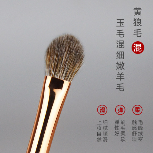 香捨玫瑰淩霜L06杏仁眼影刷鋪色刷動物毛混毛眼部化妝刷滄州刷