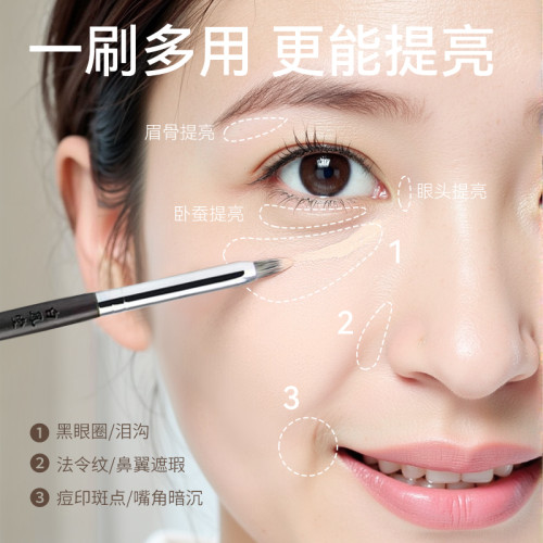 白鳳堂鉛筆頭淚溝刷尖錐遮瑕刷精準遮蓋斑點痘印黑眼圈淚溝化妝刷