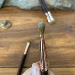 慕姿瀾 玫瑰菳 淚溝斑點法令紋遮瑕刷鼻影刷紫油梨木柄滄州化妝刷