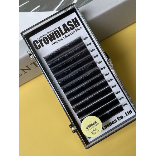 CrownLASH進口皇冠睫毛3D濃密更細更柔BCD0.07單號裝7-15mm美妝