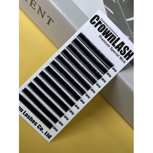 CrownLASH進口皇冠睫毛3D濃密更細更柔BCD0.07單號裝7-15mm美妝