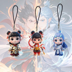 哪吒2手機鏈亞克力書包掛件包包鏈條禮品魔童閙海可愛手機殼裝飾