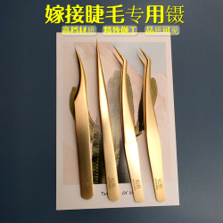 松島開花美睫鑷子高精度睫毛嫁接專用工具金羽夾海豚夾直日式長嘴
