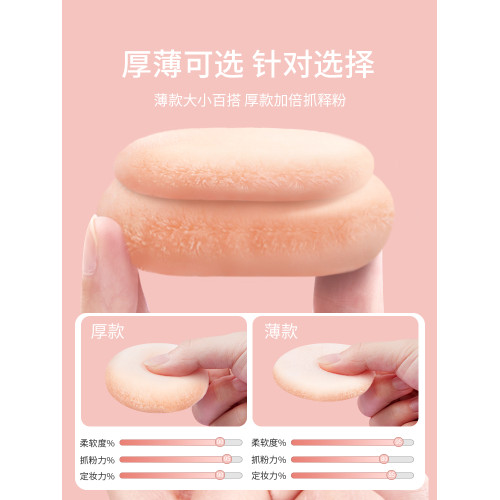 散粉撲植絨立絨面加厚款蜜粉餅腮紅氣墊美妝化妝師專用乾粉定妝