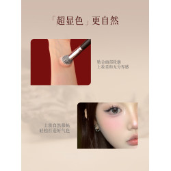 檀藝化妝刷T28腮紅刷點彩刷坡面斜坡光峰羊毛小號一衹裝曬紅刷子