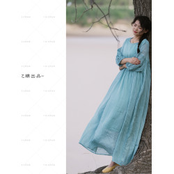 憶綿出品2625169“小春櫻紀”優雅氣質溫柔風甜美小衆設計連衣裙