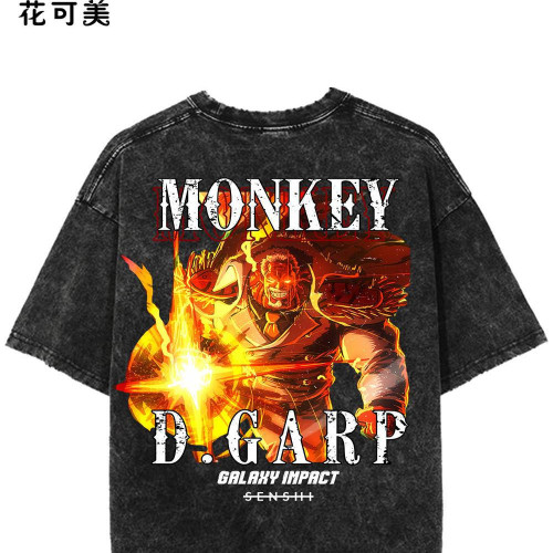 GALAXY IMPACT夏季美式復古潮牌男t恤純棉寬松短袖T恤情侶上衣