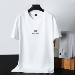 冰感短袖男t恤速乾2025夏季白色衣服男韓版休閒半袖男潮流抗菌短T