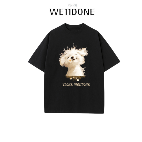 VLONE WE11DONE男女同款夏裝時尚流行港味短袖男t恤聯名上衣