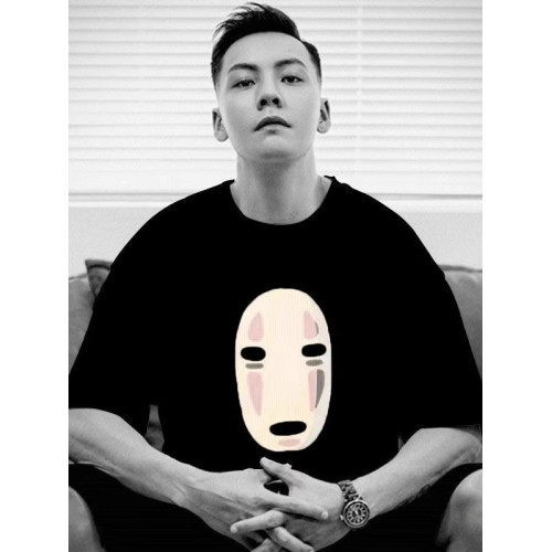 倉石一樹夏季新款千與千尋無臉男T恤男士短袖ins寬松百搭純棉情侶
