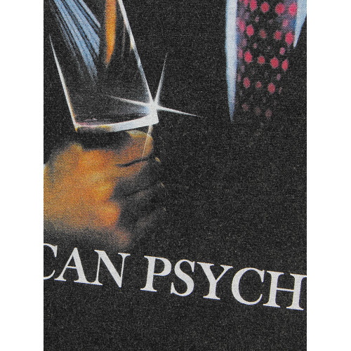 美國狂魔American Psycho精神人病人復古水洗純棉短袖西格瑪男T恤