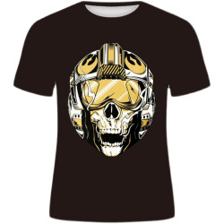 狼頭3D印花男T恤Wolf Head 3D Print Men's Short Sleeve T-Shirt