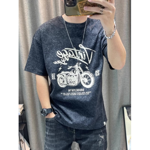 it Afternnaths潮牌!美式復古短袖男t恤休閒寬松圓領印花夏季半袖