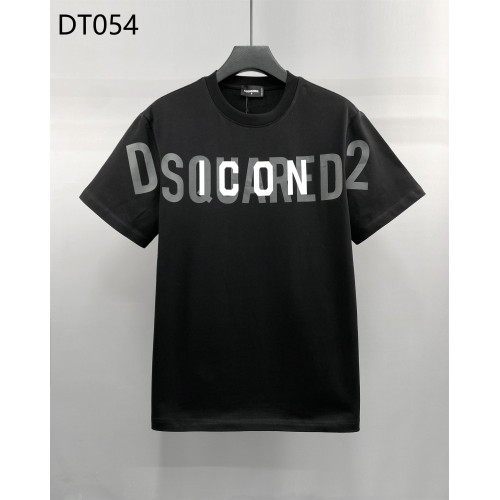 Dsquared2微濶寬松新款字母印花春夏短袖T恤男裝上衣圓領男T恤