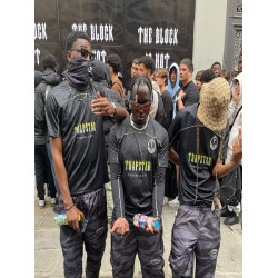 Trapstar Monogram Football Jersey漸變色運動短袖寬松圓領男T恤