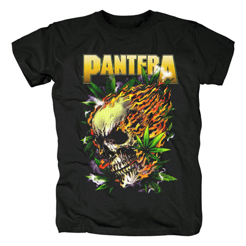 PANTERA重金屬Heavy Metal激流金屬樂隊圓領時尚印花短袖男t恤棉