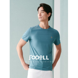 JODOLL喬頓短袖男T恤夏季ins潮流休閒寬松彈力絲光棉圓領半袖t恤