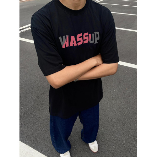 WASSUP重磅純棉短袖男t恤2025新款夏季高級感痞帥半袖寬松上衣潮
