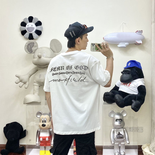 FOG ESSENTIALSZONE圓領短袖印花字母寬松休閒潮流高街復古男T恤