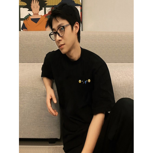 純棉重磅帥氣短袖男T恤衫ins潮牌情侶小衆設計感寬松百搭上衣夏季