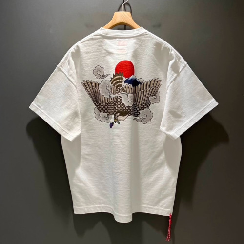 BE@M×JAPAN 25SS 富士山鷹小紅繩圓領短袖寬松日系夏季情侶男T恤