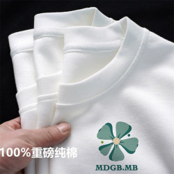 100%純棉短袖男T恤夏季新款國潮半袖舒適寬松百搭打底體恤男上衣
