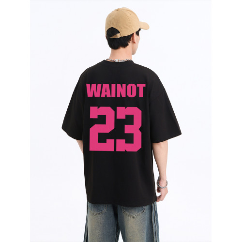 WAINOT痞帥高級感280g重磅短袖男t恤2025新款純棉上衣夏美式高街