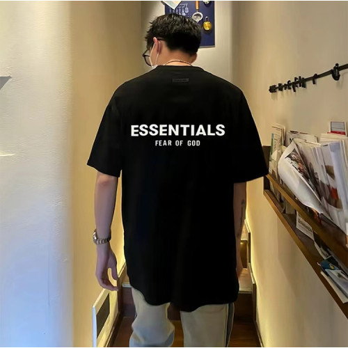 ESSENTIALS短袖FOG體恤美式高街三條杠短袖男T恤情侶潮牌純棉半袖