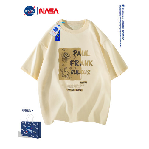 NASA 純棉男t恤2025新款短袖夏季裝涼感速乾ins潮牌半袖體恤男裝