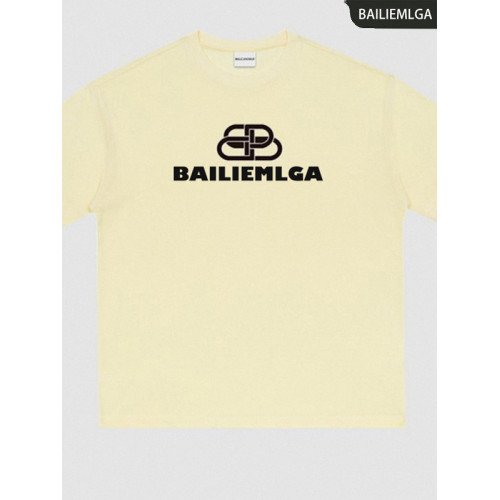 Bailiemlga官方短袖男T恤女夏季美式高街潮牌純棉寬松體恤情侶裝