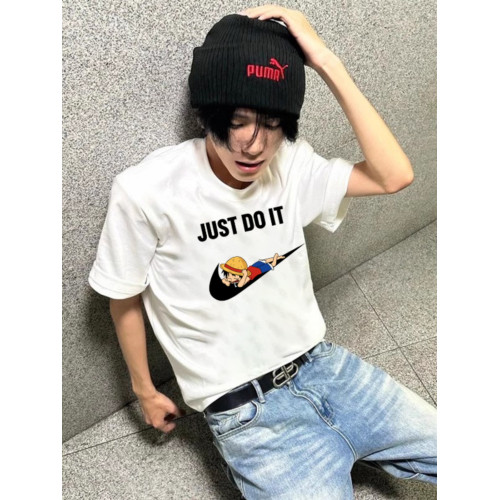 純棉潮牌短袖男T恤衫休閒夏裝新款寬松體恤青少年潮流打底衫上衣