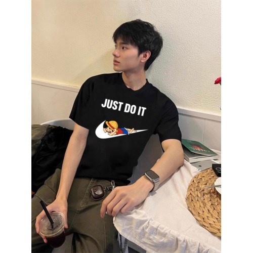 純棉潮牌短袖男T恤衫休閒夏裝新款寬松體恤青少年潮流打底衫上衣