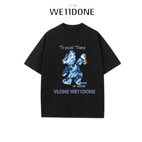 VLONE WE11DONE男女同款夏裝2025新款時尚短袖男t恤聯名上衣