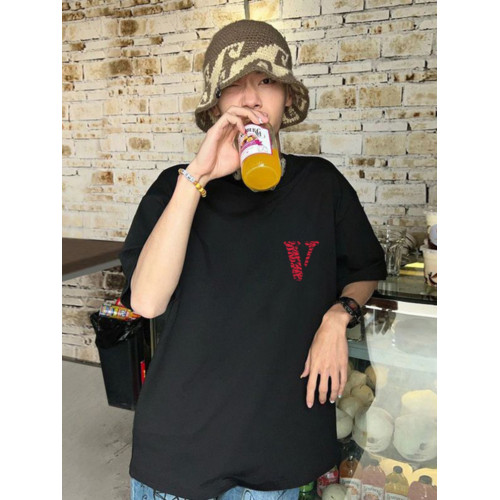 純棉重磅高品質圓領短袖男T恤衫輕奢青年T恤春百搭寬松潮牌上衣夏