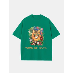VLONE WE11DONE男女同款夏裝2025新款韓版寬松短袖男t恤聯名上衣