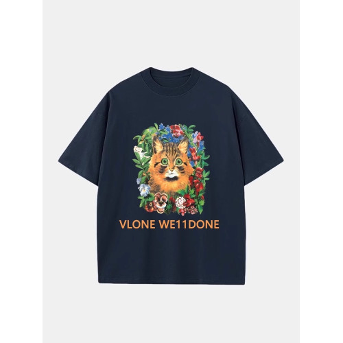 VLONE WE11DONE男女同款夏裝2025新款韓版寬松短袖男t恤聯名上衣