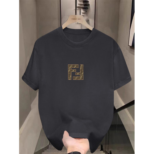 2025夏季新款100%純棉男T恤印花班服百搭薄半袖潮流情侶短袖團服