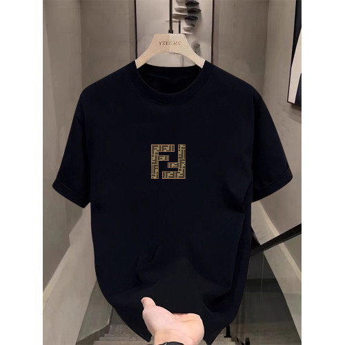 2025夏季新款100%純棉男T恤印花班服百搭薄半袖潮流情侶短袖團服