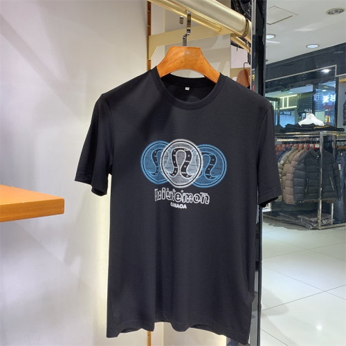 25新款高品質輕奢歐貨圓領短袖男T恤英文設計感時尚簡約修身短袖